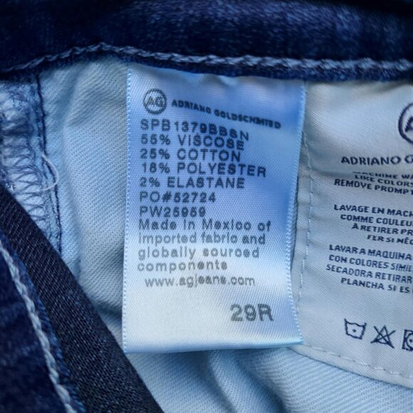 AG Adriano Goldschmied Farrah Skinny High Rise Jeans size 29R - Picture 5 of 13